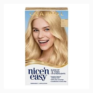 Clairol Nice'n Easy Permanent Hair Dye, 10 Extra Light Blonde Hair🫦